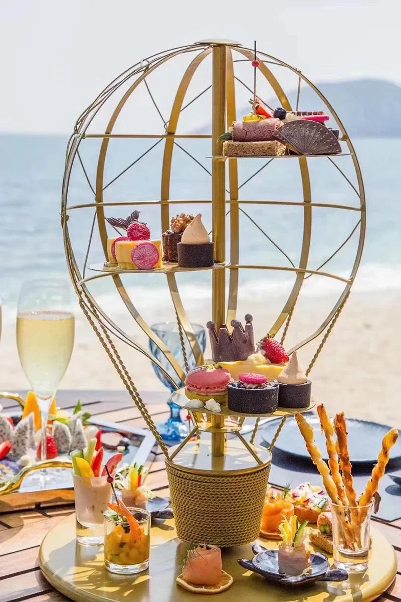 Axya Hot Air Balloon Dessert Rack for Creative Hotel Restaurant Display