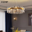 Axyaa Crystal Ceiling Chandelier: Luxury Villa Hall Living Room Lights Large Pendant Lamp