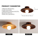 Axyaa Nordic Walnut Log Ceiling Lights - Creative, Simple, and Stylish Lighting Fixtures