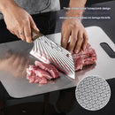 Axyaa Stainless Steel Kitchen Cutting Board for Chopping and Kneading, Double Sided Block