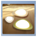 Axya Full Spectrum Ceiling Light for Children's Bedroom, Cream Resin, Pebble Style