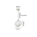 Axyaa Modern White Glass LED Chandelier for Living Room, Staircase & Bar