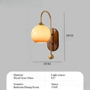 Axyaa Glass Wall Lamp, French Retro Aisle Style for Homestay Bedside