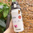 Axyaa 21oz Stainless Steel Water Bottle with Straw and Strap