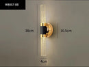 Axyaa Crystal Rod LED Wall Light: Modern Bedroom Living Room Lamp for Aisle & Corridor