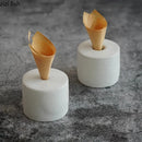 Axyaa Dessert Tray Ice Cream Rack Snack Ceramics Display Artistic Tableware