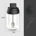 Axyaa Glass Seasoning Bottle Set with Lid Spoon for Kitchen Organization