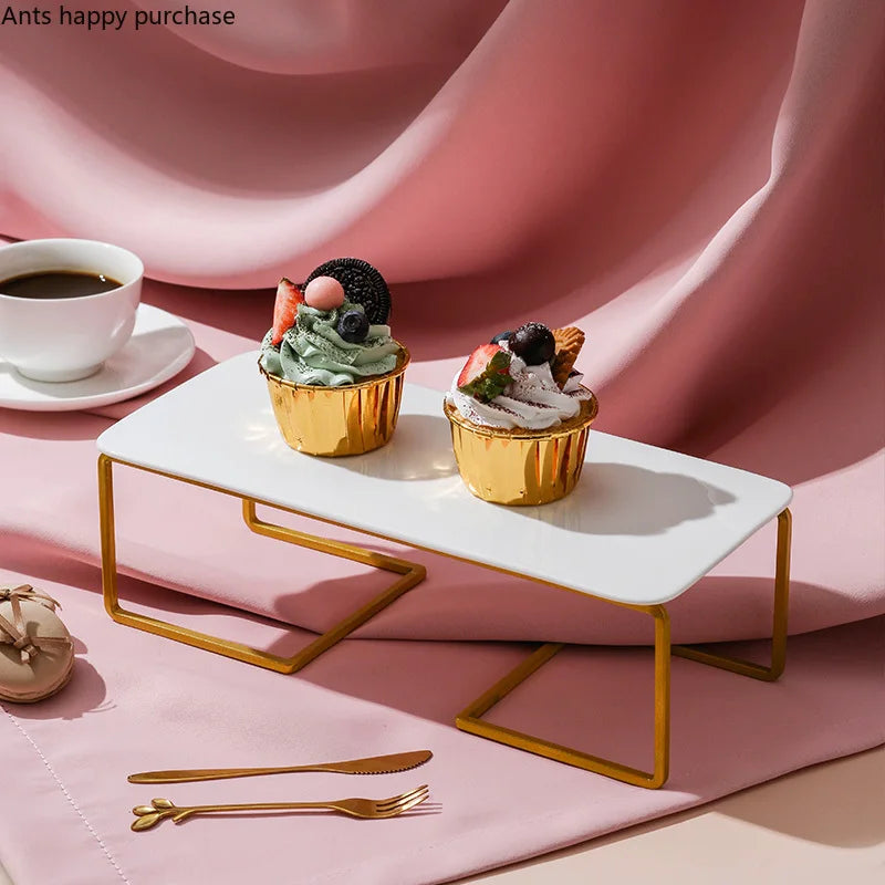 Axya Ceramic Plate Cake Stand Dessert Display Frame
