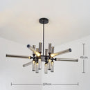 Axyaa Glass Tube Pendant Light for Home LED in Minimalist Design