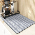 Axyaa Stripe Print Kitchen Drying Mat - Stylish & Absorbent Bar Decoration and Mouse Pad