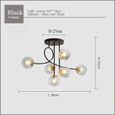 Axyaa Luxury Magic Bean Glass Chandelier Pendant Light LED for Home Decor