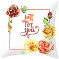 Axyaa Valentine's Day Parchment Pillow Set for Home Sofa, Square Pillowcase