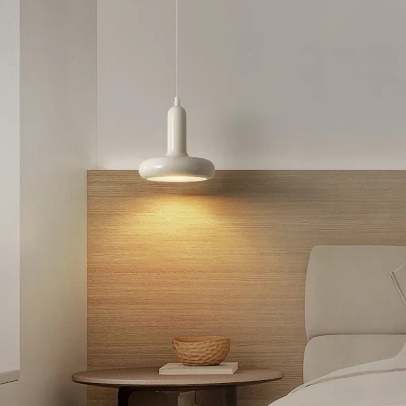 Axyaa Retro White Pendant Chandelier for Dining Room and Bedroom
