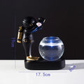 Axyaa Astronaut Diver Glass Vase with LED Light Desktop Decor and Flowers Hydroponics