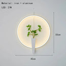 Axyaa Aluminium Ring Wall Lamp 3000K White Black Sconce for Home Decor