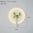 Axyaa Aluminium Ring Wall Lamp 3000K White Black Sconce for Home Deco