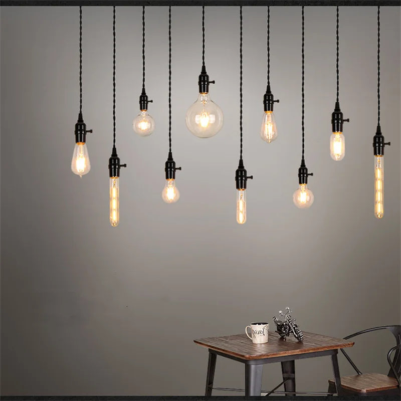 Axyaa Art Deco LED Pendant Light with Switch for Indoor Lighting Decor