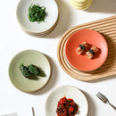 Axyaa Retro Round Plate: Premium Western Cuisine Ceramic Tableware