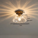 Axyaa Copper Glass LED Ceiling Light for Home Decor - Nordic Style Fixtures