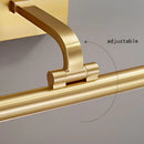 Gold Copper Wall Light Rotatable Mirror Sconce for Bathroom and Bedroom by Axyaa