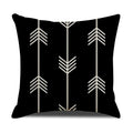 Axyaa Geometric Cotton Linen Cushion Cover - Decorative Sofa Throw Pillow Cover