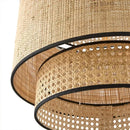 Axyaa Wabi Sabi Hemp Rope Pendant Lamp, Rattan Woven Chandelier for Home Decor