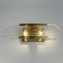 Axyaa Black Gold LED Marble Wall Sconce Modern Bedside Light