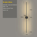 Axyaa LED Wall Lamp for Living Room Bedroom, Modern Indoor Long Strip Lighting