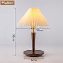 Axyaa Nordic Wood Table Lamp: Retro Japanese Style for Bedroom, Living Room, Hall
