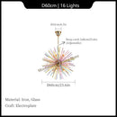 Axyaa Colorful Dandelion Ceiling Lamps: Modern Personalized Chandelier for Kid's Room