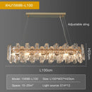 Axyaa Crystal Chandelier Pendant Lamp: Modern Luxury for Dining, Bedroom, Kitchen, Living Room