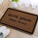 Axyaa Wizard Muggle Entrance Mat: Non-Slip Absorbent Hallway Carpet