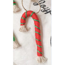 Axyaa Handmade Woven Tapestry Small Christmas Tree Circle Walking Stick Decoration