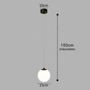 Axyaa Glass LED Pendant Lights, High-Quality Hanging Lamp for Modern Decor