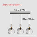 Axyaa Colorful Glass Pendant Lamp LED Chandelier for Restaurant, Bar, Bedroom