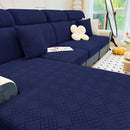 Axyaa Navy Stretch Sofa Covers for Loveseat Large Size - Washable & Fashionable