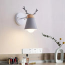 Axya LED Antlers Wall Lamp Colorful Wooden Nordic Vintage Loft Modern Lights