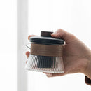 Axyaa Ceramic Tea Set: Pot, 3 Cups, Travel Bag - Minimalist Outdoor Souvenir Pack