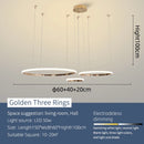 Axyaa Modern LED Pendant Lights, Chrome/Gold Plated, 85-265V, For Dining Room Living Room Kitchen