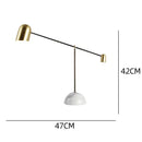Axyaa Marble Base Adjustable Table Lamp for Living Room, Study, Bedroom - Modern Designer Light