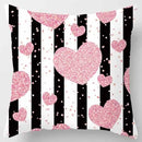 Axyaa Yellow Pink Pattern Square Pillowcase Home Decoration Cushion Cover