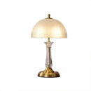 Axyaa Modern Brass LED Crystal Table Lamp for Home Decor