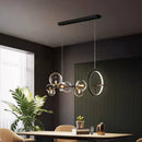 Axyaa Glass Magic Bean Pendant Lamp Modern Nordic LED Lights Home Decor