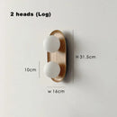 Axyaa Walnut Wood Wall Sconce Light for Living Room, Bedroom, Study - Modern Nordic Design
