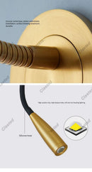 Axyaa Rotatable LED Wall Lamp for Bedroom Study and Living Room