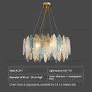 Axyaa Colored Art Glass Luxury Light Fixture for Living Room, Dining Room, Bedroom