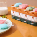 Axyaa Ice Cream Silicone Popsicle Molds - Large Capacity Homemade Tray