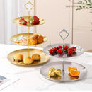 Axyaa Stainless Steel Fruit Plate - Snack Dish, Candy Tray, Salad Bowl