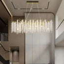 Axyaa Crystal Chandelier: Elegant Bedroom Dining Room LED Lighting