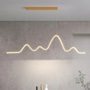 Axyaa LED Strip Pendant Lights for Modern Dining Tables and Bar Counters